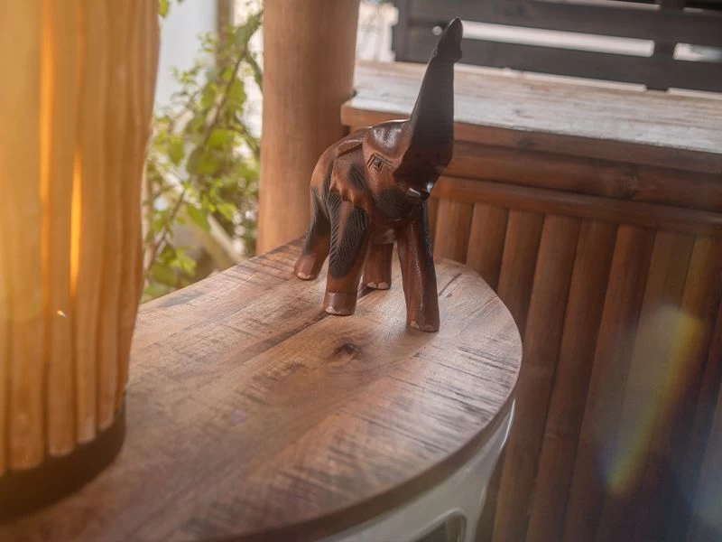 Indian VW Bus Bar Cabinet Blue 6 Indian VW Bus Bar Cabinet Blue - Image 4