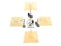 Cantilever Parasol - Roma 3m Square - Ex Display 17 Cantilever Parasol - Roma 3m Square - Ex Display -Garden Comfort Shop cantilever parasol 3 1 4 1