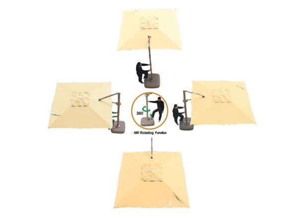 Cantilever Parasol - Roma 3m Square - Ex Display 9 Cantilever Parasol - Roma 3m Square - Ex Display - Image 7