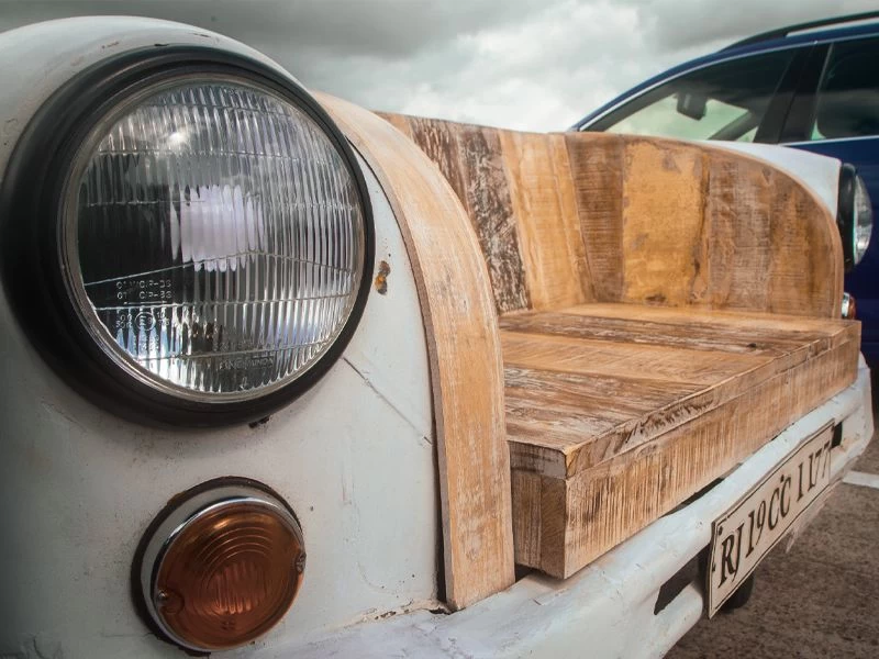 Indian Ambassador Car Bench 4 Indian Ambassador Car Bench - Image 2