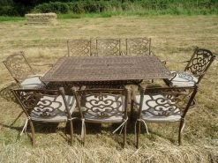Casino 8 Seater Medium Rectangle Table And Swivel Chairs 'set' 23 Casino 8 Seater Medium Rectangle Table And Swivel Chairs 'set' -Garden Comfort Shop casino 8 set swivel chairs XL 2 1