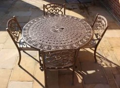 Casino 4 Seater Round Table And Chairs 'set' 32 Casino 4 Seater Round Table And Chairs 'set' -Garden Comfort Shop casino garden round table set 4 1 XL 1
