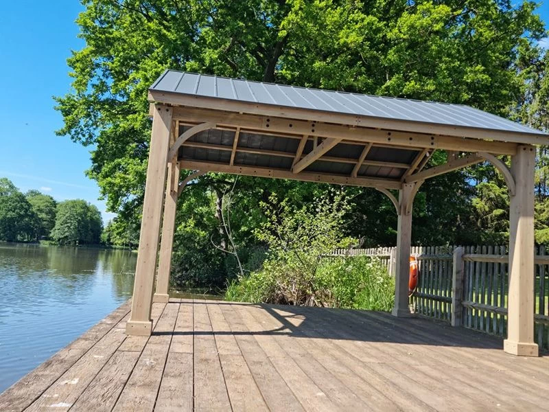 Cedar Gazebo 4.2m X 3.6m | FSC® Certified | OCTOBER OFFERS 11 Cedar Gazebo 4.2m X 3.6m | FSC® Certified | OCTOBER OFFERS - Image 9