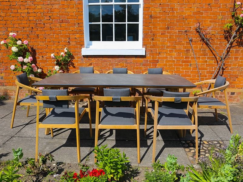 Ceramic 8 Chair Mustique Dining Set | FSC® Certified 4 Ceramic 8 Chair Mustique Dining Set | FSC® Certified - Image 2