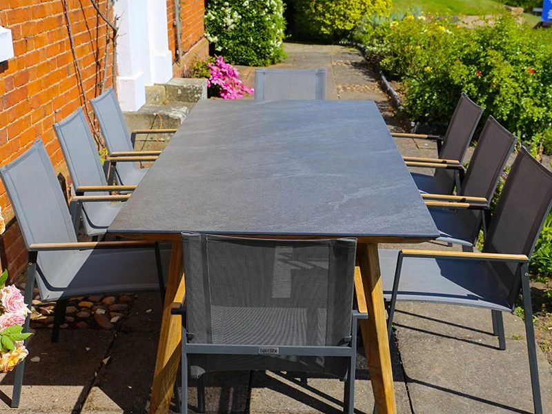 Ceramic 8 Chair Marbella Dining Set 4 Ceramic 8 Chair Marbella Dining Set - Image 2