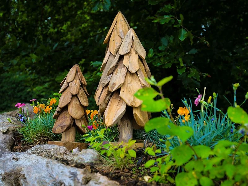 Teak Christmas Tree | Set Of 3 5 Teak Christmas Tree | Set Of 3 - Image 3