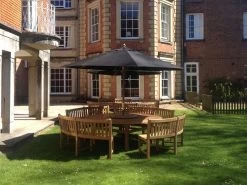 Chunky 2.1m Teak Table And Contour Benches | FSC® Certified 26 Chunky 2.1m Teak Table And Contour Benches | FSC® Certified -Garden Comfort Shop chunky 210cm teak table contour benches XL 1