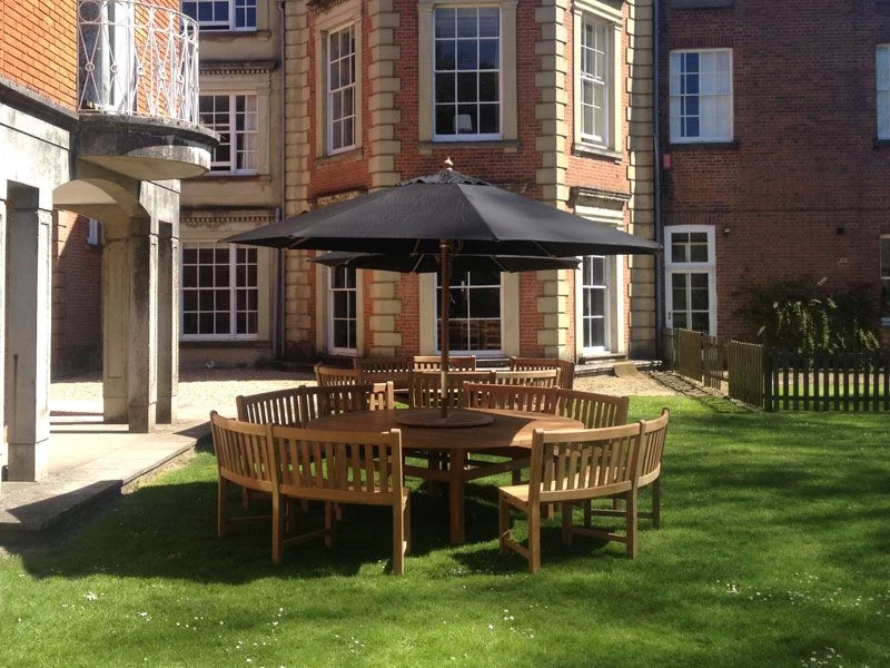 Chunky 2.1m Teak Table And Contour Benches | FSC® Certified 9 Chunky 2.1m Teak Table And Contour Benches | FSC® Certified - Image 7