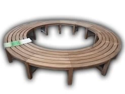 Curved Backless Bench | FSC® Certified 37 Curved Backless Bench | FSC® Certified -Garden Comfort Shop circle bench