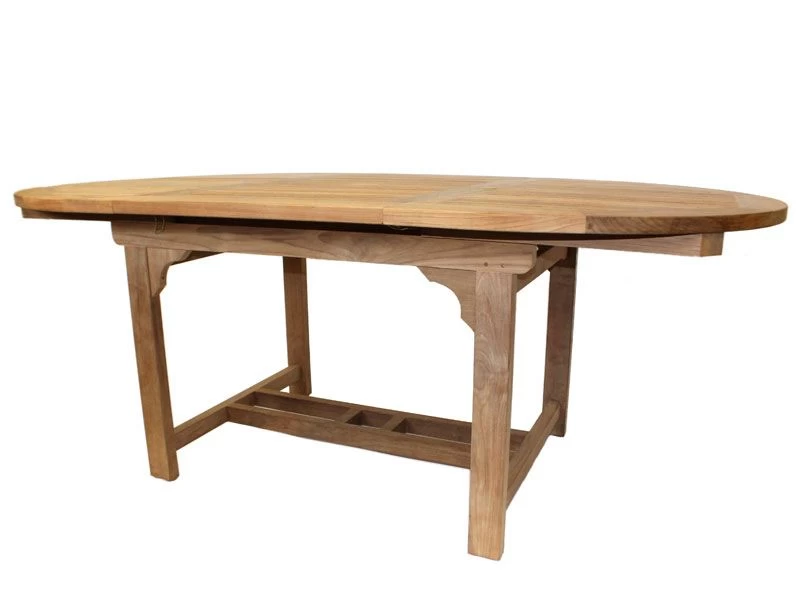 Classic Teak 1.5m - 2m Oval Extending Table | FSC® Certified 5 Classic Teak 1.5m - 2m Oval Extending Table | FSC® Certified - Image 3