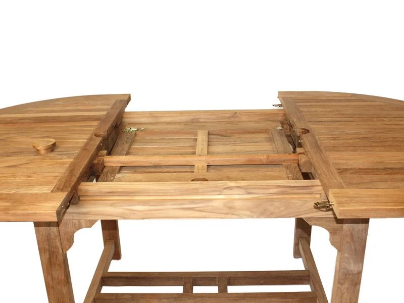 Classic Teak 1.5m - 2m Oval Extending Table | FSC® Certified 12 Classic Teak 1.5m - 2m Oval Extending Table | FSC® Certified - Image 10