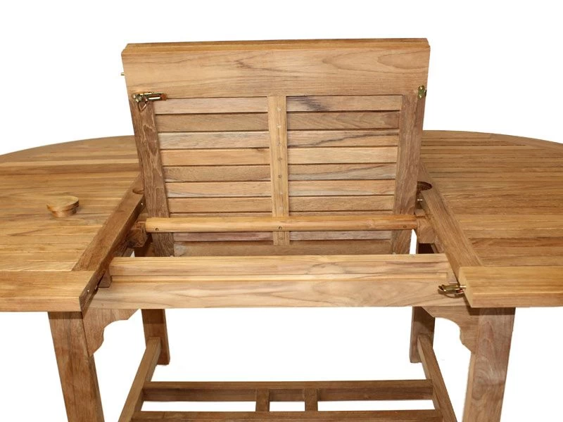 Classic Teak 1.5m - 2m Oval Extending Table | FSC® Certified 10 Classic Teak 1.5m - 2m Oval Extending Table | FSC® Certified - Image 8