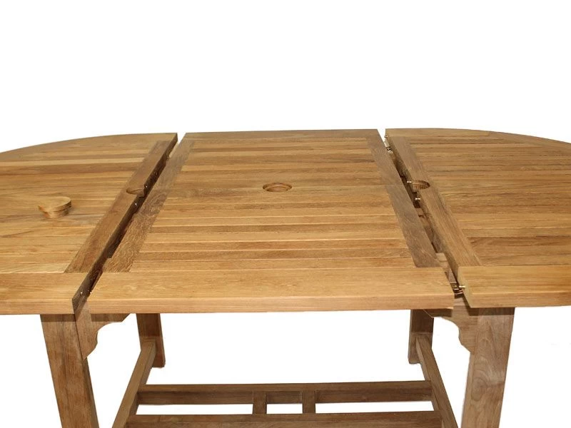 Classic Teak 1.5m - 2m Oval Extending Table | FSC® Certified 9 Classic Teak 1.5m - 2m Oval Extending Table | FSC® Certified - Image 7