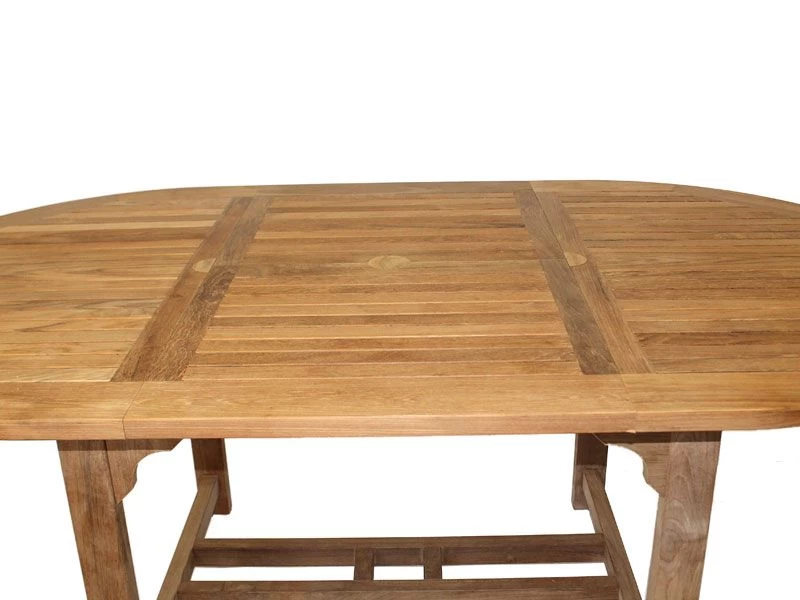 Classic Teak 1.5m - 2m Oval Extending Table | FSC® Certified 6 Classic Teak 1.5m - 2m Oval Extending Table | FSC® Certified - Image 4