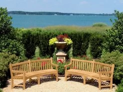 Contour Teak Bench With Arms | FSC® Certified