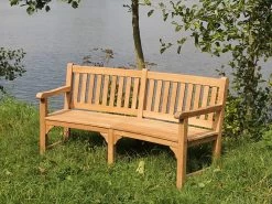 Contour Teak Bench With Arms | FSC® Certified -Garden Comfort Shop contour teak bench arms 13 1
