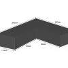 Corner Sofa Cover Large | 25% Off 2 Corner Sofa Cover Large | 25% Off -Garden Comfort Shop corner unit weather cover dim 2grey