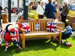 King Charles III Coronation Windsor Bench 30 King Charles III Coronation Windsor Bench -Garden Comfort Shop coronoation badmin