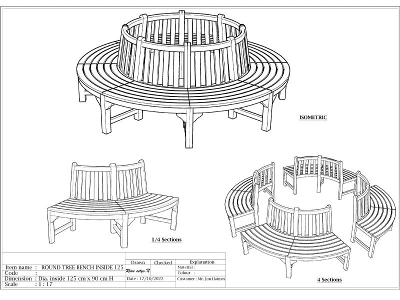 Small Circular Tree Bench 10 Small Circular Tree Bench - Image 8