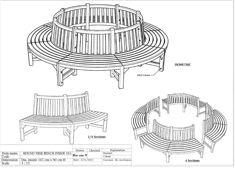 Medium Circular Tree Bench 11 Medium Circular Tree Bench - Image 9