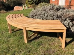 Curved Backless Bench | FSC® Certified 32 Curved Backless Bench | FSC® Certified -Garden Comfort Shop curvedbacklessbenchxl