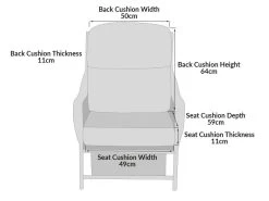 Replacement Suite Cushions - Medium 17 Replacement Suite Cushions - Medium -Garden Comfort Shop cushion diagram medium 01
