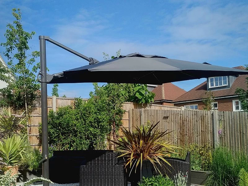 Junior Roma 2.75m Square Cantilever Parasol & Weather Cover 4 Junior Roma 2.75m Square Cantilever Parasol & Weather Cover - Image 2
