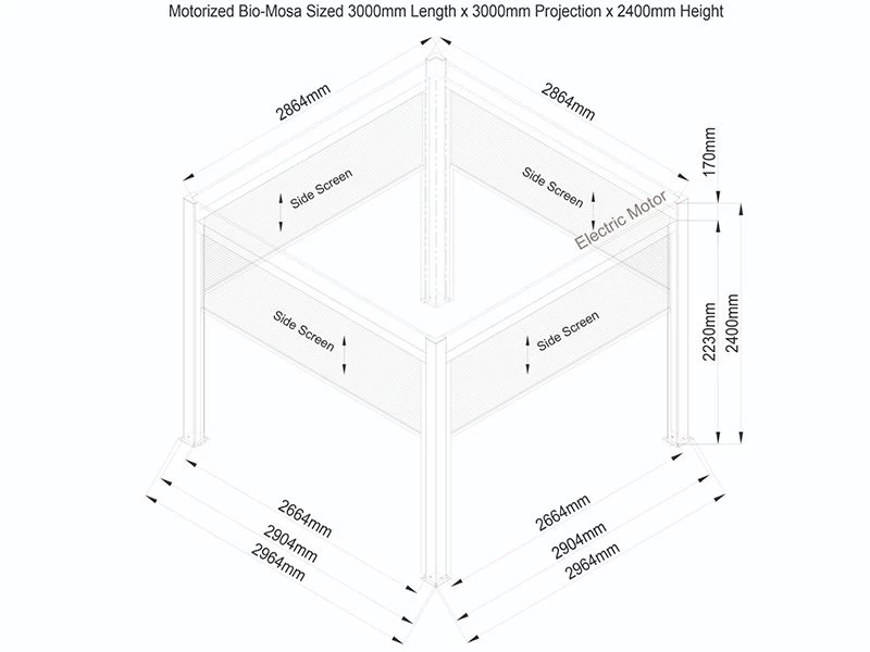 Eclipse 3 X 3m LED Motorised Pergola 7 Eclipse 3 X 3m LED Motorised Pergola - Image 5