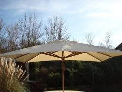 Diamond Teak Parasol | 3M X 2M Rectangular | PRE ORDER
