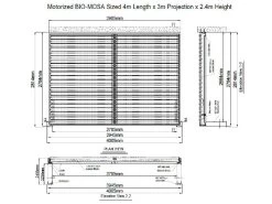 Eclipse 3 X 4m LED Motorised Pergola | Wall Mounted 24 Eclipse 3 X 4m LED Motorised Pergola | Wall Mounted -Garden Comfort Shop dims 3 01 1 1