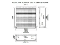 Eclipse 3 X 3m LED Motorised Pergola | Wall Mounted -Garden Comfort Shop dims 3 01 2