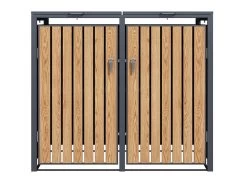 Galvanized Steel Wheelie Bin Cover | Double | PRE-ORDER -Garden Comfort Shop double supplier 5 bi 1