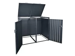 Galvanized Steel Wheelie Bin Cover | Double | PRE-ORDER -Garden Comfort Shop double supplier 6 bi