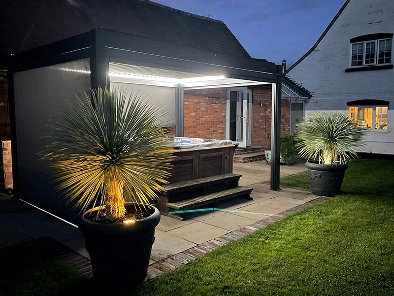 Eclipse 3.6 X 3m LED Motorised Pergola | Wall Mounted 19 Eclipse 3.6 X 3m LED Motorised Pergola | Wall Mounted - Image 17