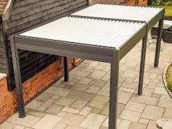 Eclipse 5 X 3m LED Motorised Pergola | Wall Mounted -Garden Comfort Shop eclipse jon7 2 bi