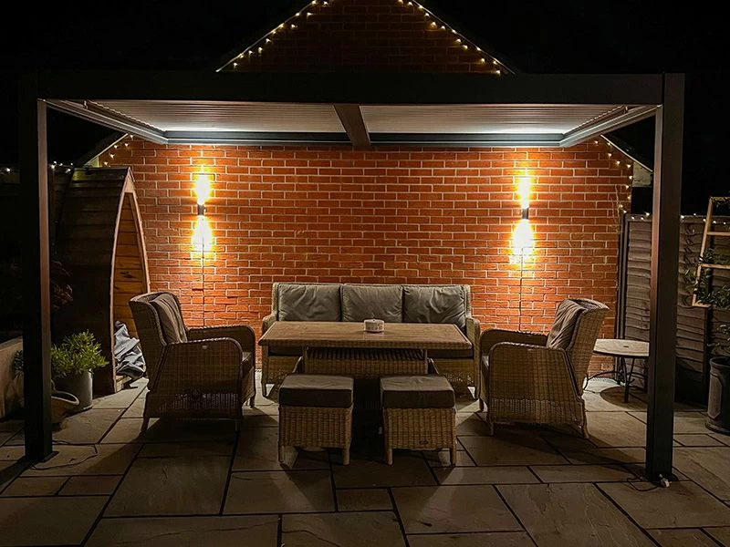 Eclipse 3 X 4m LED Motorised Pergola | Wall Mounted 8 Eclipse 3 X 4m LED Motorised Pergola | Wall Mounted - Image 6