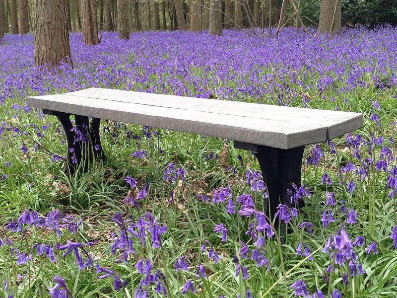 Eco 1.5m Backless Bench Grey 4 Eco 1.5m Backless Bench Grey - Image 2