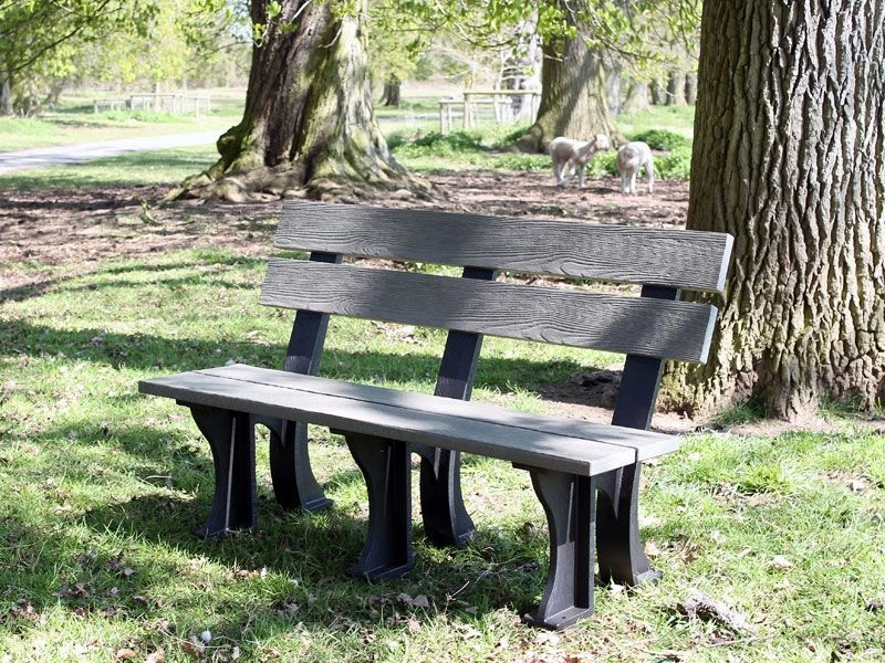 Eco Park Bench 1.3m 12 Eco Park Bench 1.3m - Image 10