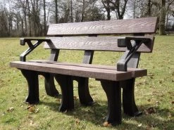 Eco Park Bench Arms 1.3m 22 Eco Park Bench Arms 1.3m -Garden Comfort Shop eco park bench with arms 1 3m xl 1 1 xl