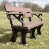 Eco Park Bench Arms 1.3m 2 Eco Park Bench Arms 1.3m -Garden Comfort Shop eco park bench with arms 1 3m xl 1 xl