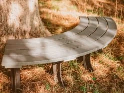Eco Curved Backless Bench -Garden Comfort Shop eco loom bench edited and resized 18