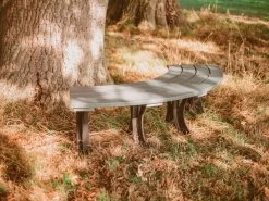 Eco Curved Backless Bench -Garden Comfort Shop eco loom bench edited and resized 19