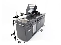 Island Four Burner Kitchen BBQ