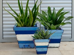 Collaroy Square Planters (Set Of Three)