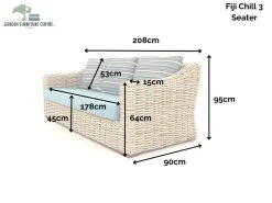 Fiji Chill 3 Seater Sofa | Fiji Chill Range 12 Fiji Chill 3 Seater Sofa | Fiji Chill Range -Garden Comfort Shop fiji chill 3 seater