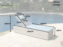 Fiji Sun Lounger 15 Fiji Sun Lounger -Garden Comfort Shop fiji sun lounger
