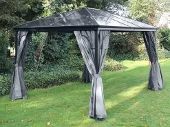 Four Seasons Gazebo 3m X 4.3m | OCTOBER OFFERS 25 Four Seasons Gazebo 3m X 4.3m | OCTOBER OFFERS -Garden Comfort Shop four seasons gazebo grey xl 1 2