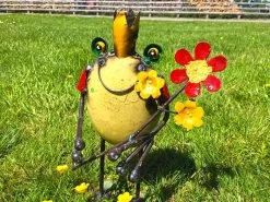 Frog King With Flowers 12 Frog King With Flowers -Garden Comfort Shop frog king flowers 4 bi