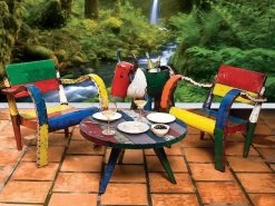 Coloured Low Coffee Table