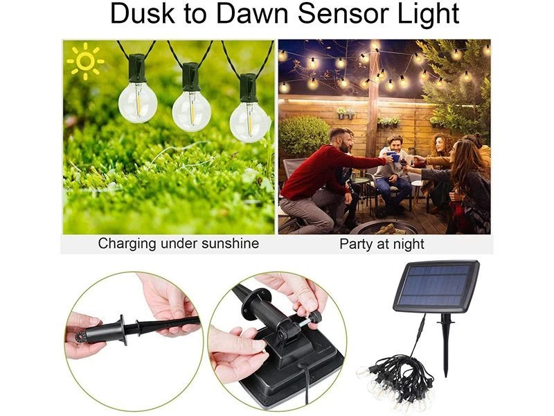 Solar LED Festoon String Lights 7 Solar LED Festoon String Lights - Image 5